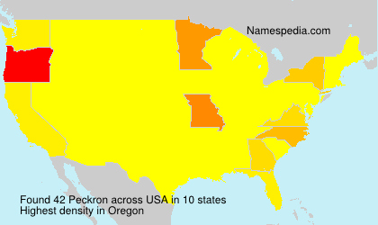 Surname Peckron in USA Surname Peckron in USA