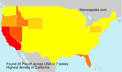 Surname Pecoff in USA Surname Pecoff in USA