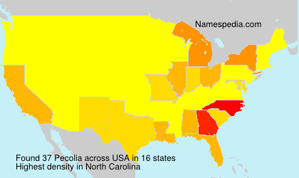 Surname Pecolia in USA Surname Pecolia in USA