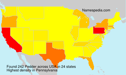Surname Pedder in USA Surname Pedder in USA