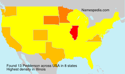 Surname Pedderson in USA Surname Pedderson in USA