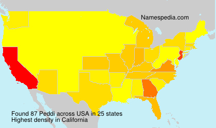 Surname Peddi in USA Surname Peddi in USA