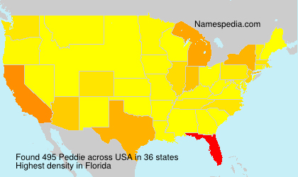 Surname Peddie in USA Surname Peddie in USA