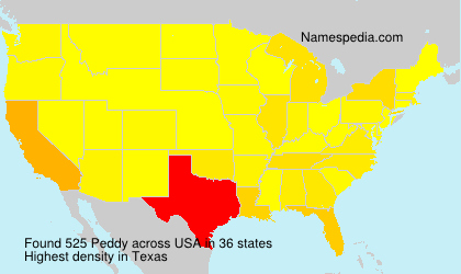 Surname Peddy in USA Surname Peddy in USA