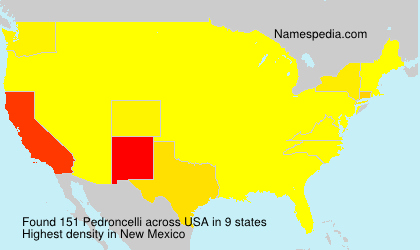 Surname Pedroncelli in USA Surname Pedroncelli in USA
