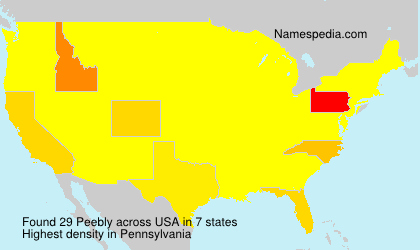 Surname Peebly in USA Surname Peebly in USA