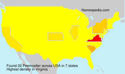 Surname Peemoeller in USA Surname Peemoeller in USA