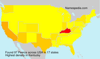 Surname Peerce in USA Surname Peerce in USA