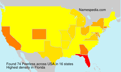 Surname Peerless in USA Surname Peerless in USA