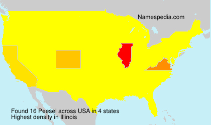 Surname Peesel in USA Surname Peesel in USA