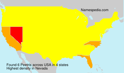 Surname Peetris in USA Surname Peetris in USA