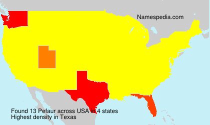 Surname Pefaur in USA Surname Pefaur in USA