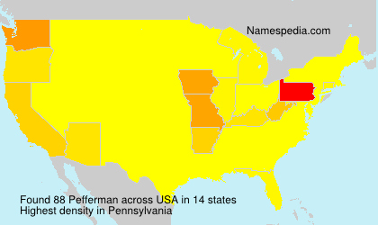Surname Pefferman in USA Surname Pefferman in USA
