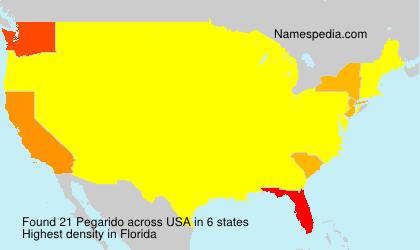 Surname Pegarido in USA Surname Pegarido in USA