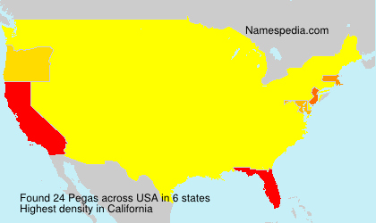 Surname Pegas in USA Surname Pegas in USA