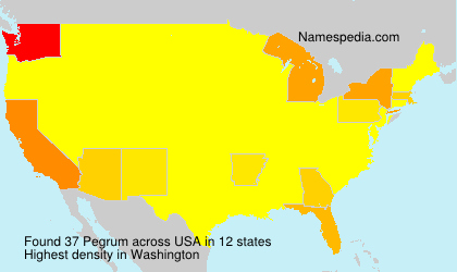 Surname Pegrum in USA Surname Pegrum in USA