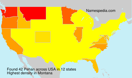 Surname Pehan in USA Surname Pehan in USA