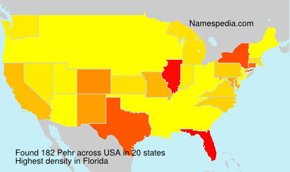 Surname Pehr in USA Surname Pehr in USA