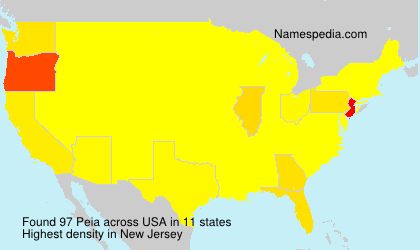 Surname Peia in USA Surname Peia in USA