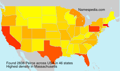 Surname Peirce in USA Surname Peirce in USA