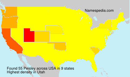 Surname Peisley in USA Surname Peisley in USA