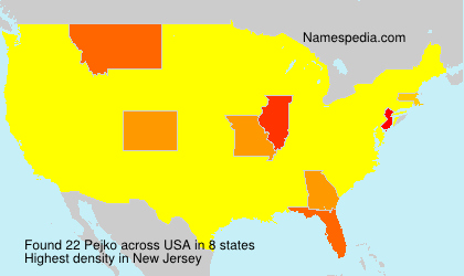Surname Pejko in USA Surname Pejko in USA