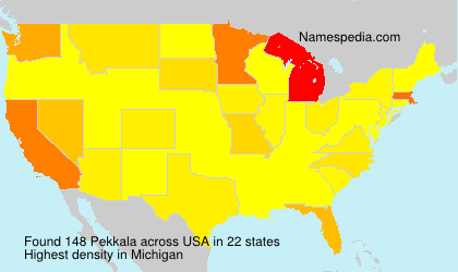 Surname Pekkala in USA Surname Pekkala in USA