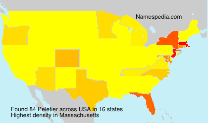 Surname Peletier in USA Surname Peletier in USA