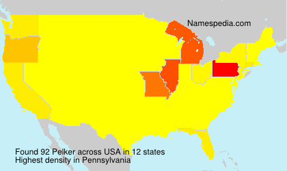 Surname Pelker in USA Surname Pelker in USA