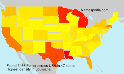 Surname Peltier in USA Surname Peltier in USA