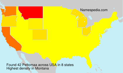 Surname Peltomaa in USA Surname Peltomaa in USA