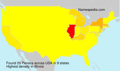 Surname Penava in USA Surname Penava in USA