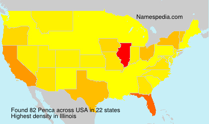 Surname Penca in USA