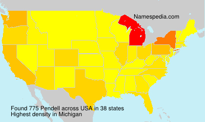 Surname Pendell in USA Surname Pendell in USA