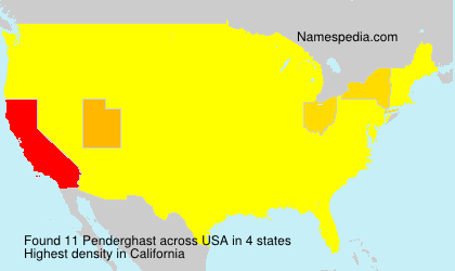 Surname Penderghast in USA Surname Penderghast in USA