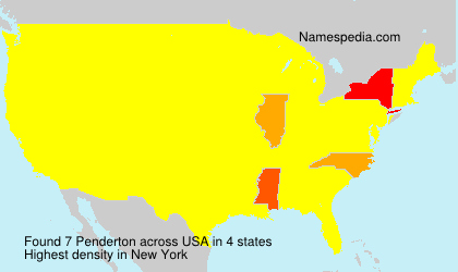 Surname Penderton in USA Surname Penderton in USA