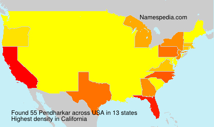 Surname Pendharkar in USA Surname Pendharkar in USA