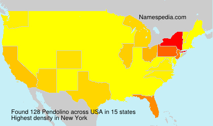 Surname Pendolino in USA Surname Pendolino in USA