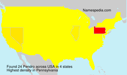 Surname Pendro in USA Surname Pendro in USA