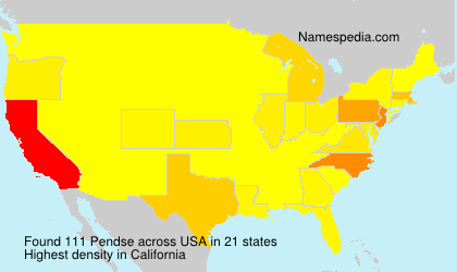 Surname Pendse in USA Surname Pendse in USA