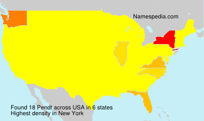 Surname Pendt in USA Surname Pendt in USA