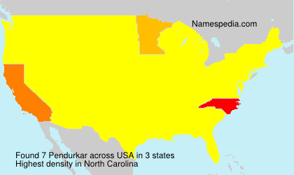 Surname Pendurkar in USA Surname Pendurkar in USA