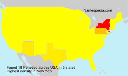 Surname Penesso in USA Surname Penesso in USA
