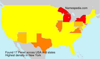 Surname Penet in USA Surname Penet in USA