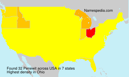 Surname Penewit in USA Surname Penewit in USA