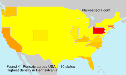 Surname Penezic in USA Surname Penezic in USA