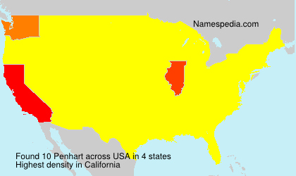 Surname Penhart in USA Surname Penhart in USA