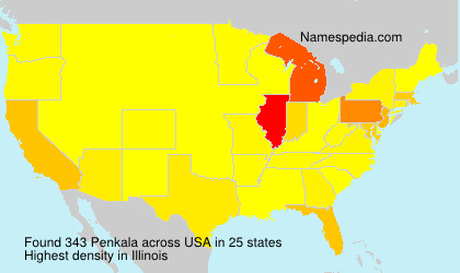 Surname Penkala in USA