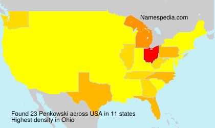 Surname Penkowski in USA Surname Penkowski in USA