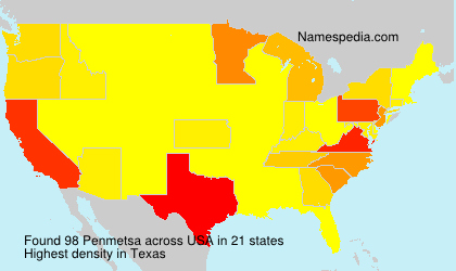 Surname Penmetsa in USA Surname Penmetsa in USA